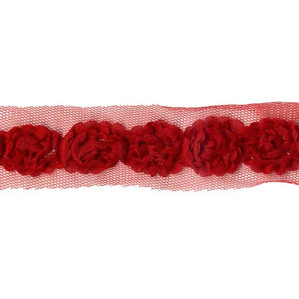 Sullivans Trim Rose, Red- 25 mm