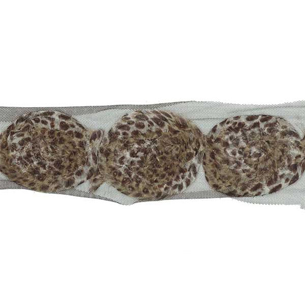 Sullivans Trim Rose, Animal Print 65 mm