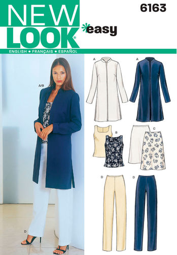 Newlook Pattern 6163 Misses Separates