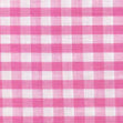 Poly Cotton Gingham 1/4in Fabric, Pink- Width 112cm