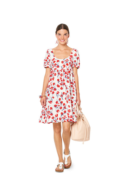 Burda Pattern 6312 Misses' ballet neckline dress