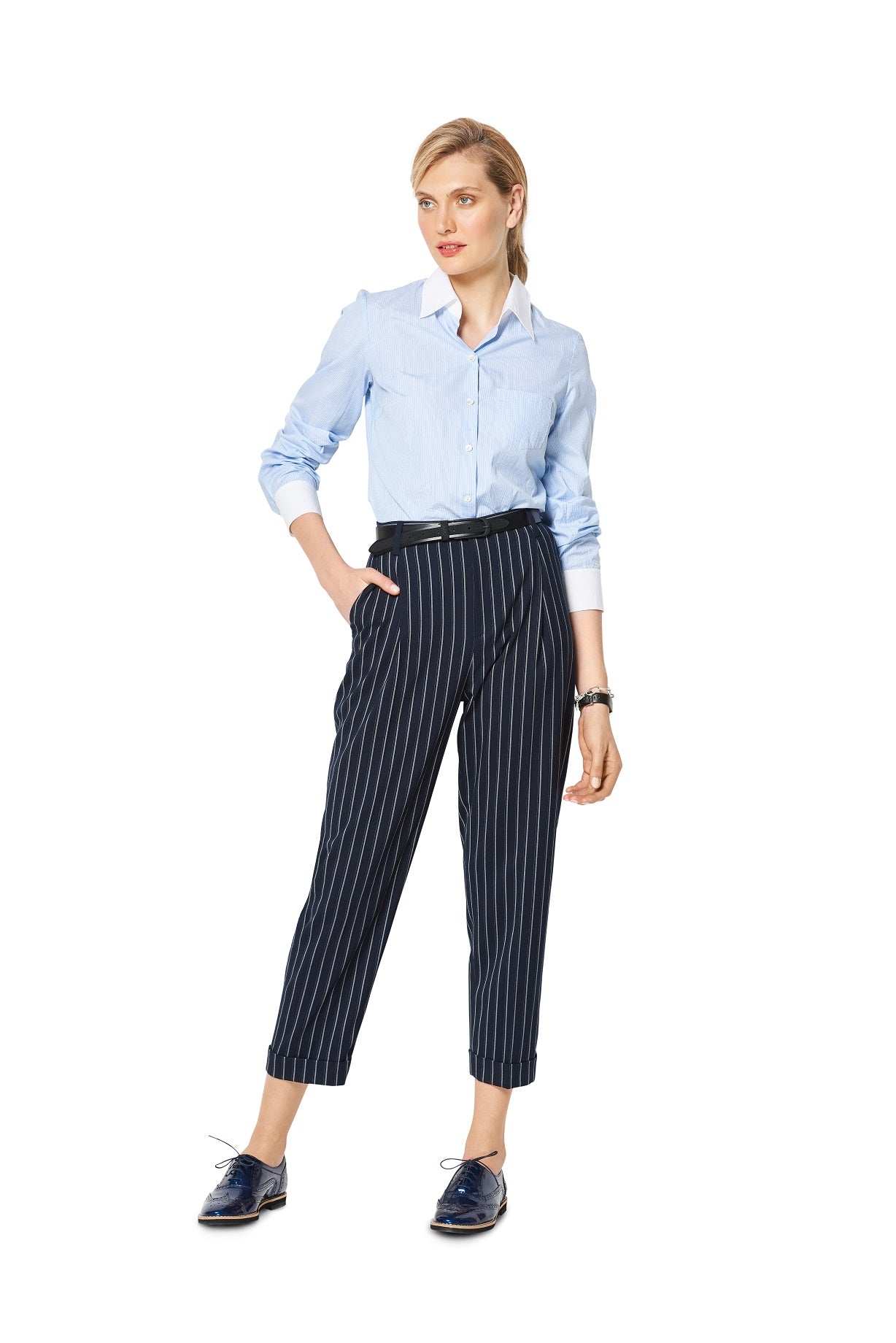 Burda Pattern 6332 Misses' highwaisted pants