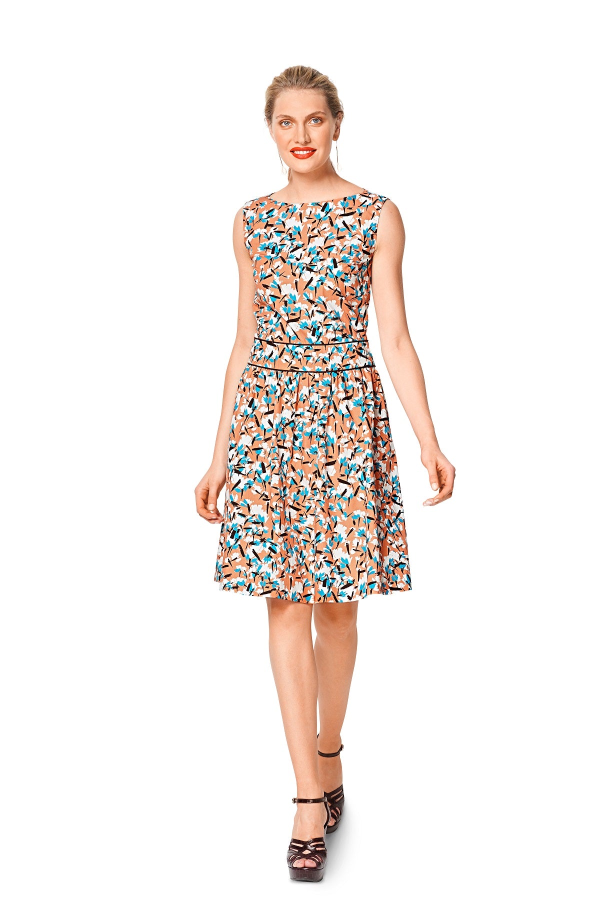 Burda Pattern 6339 Misses' dress with waistband