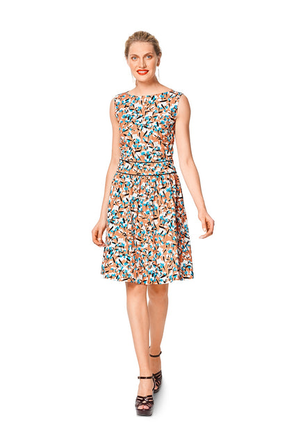 Burda Pattern 6339 Misses' dress with waistband