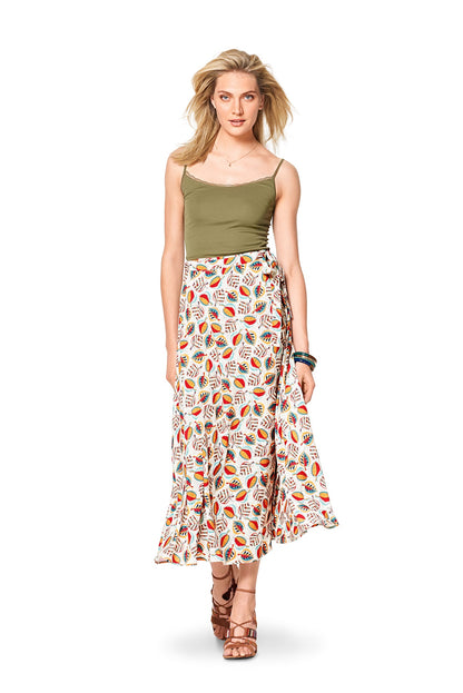 Burda Pattern 6340 Misses' wrap skirt