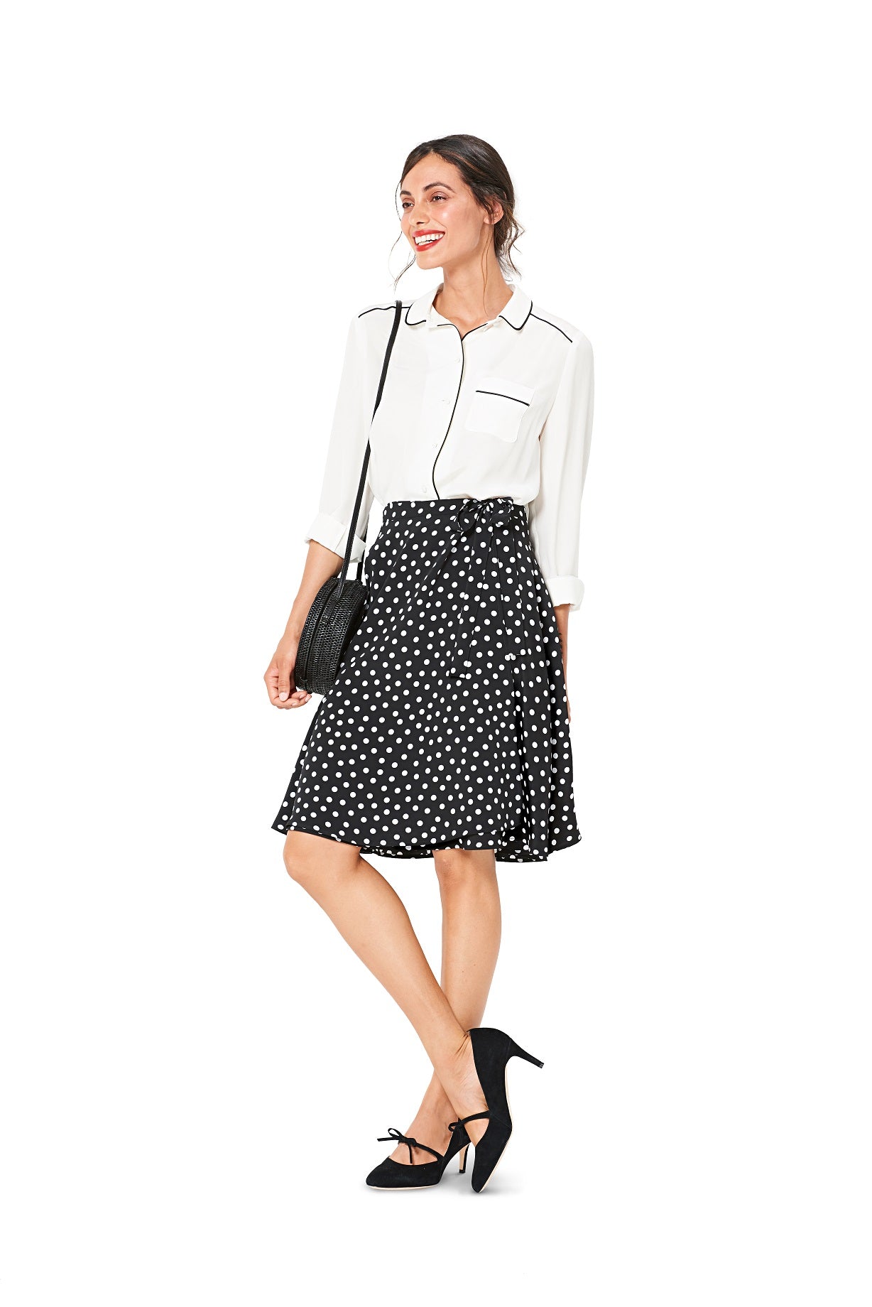 Burda Pattern 6340 Misses' wrap skirt