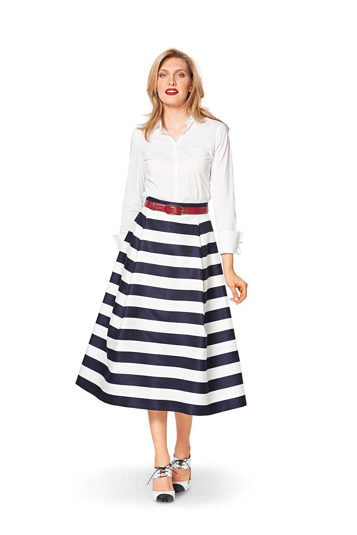 Burda Pattern 6342 Misses' side pleat skirt