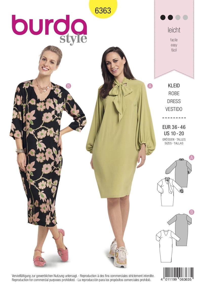 Burda Pattern B6363 (10-20)