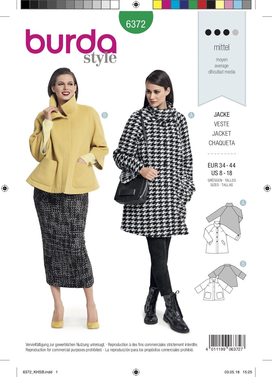 Burda Pattern B6372 (8-18)