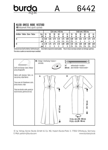 Burda Pattern 6442 (8-18)