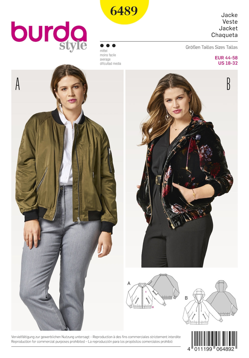 Burda Pattern 6489 (18-32)