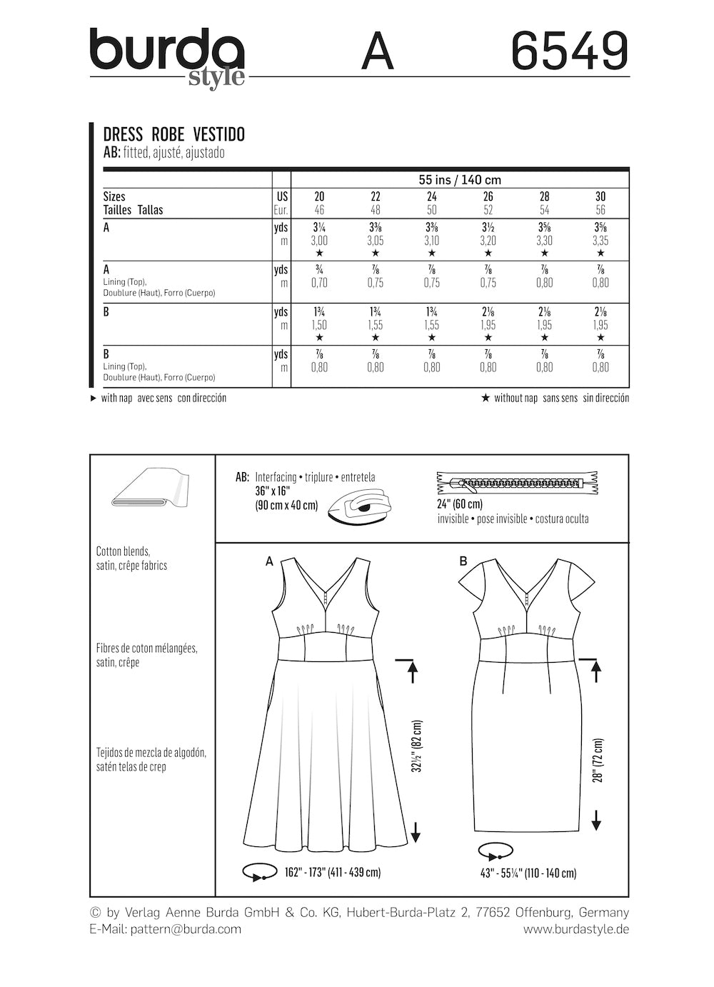 Burda Pattern 6549 (20-30)