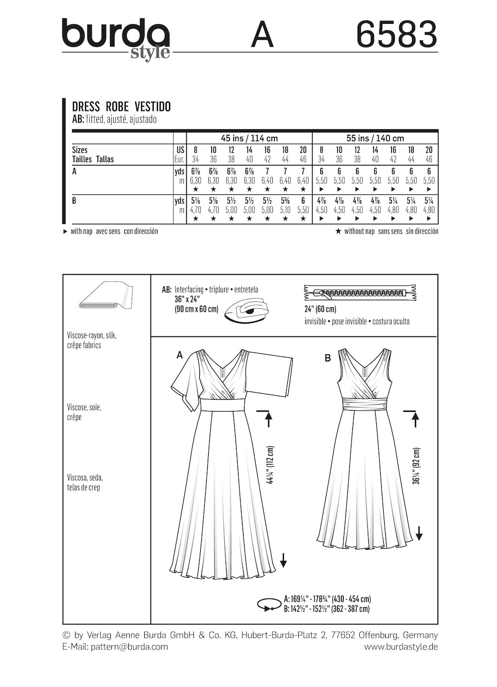 Burda Pattern 6583 (8-20)