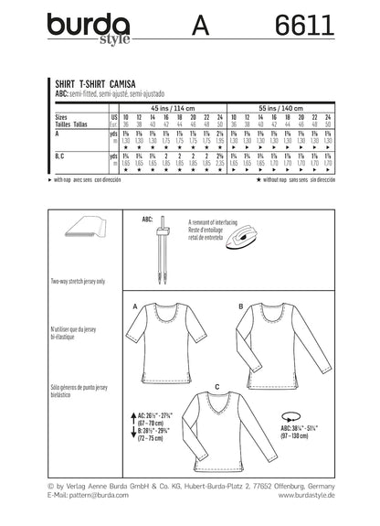 Burda Pattern 6611 (10-24)