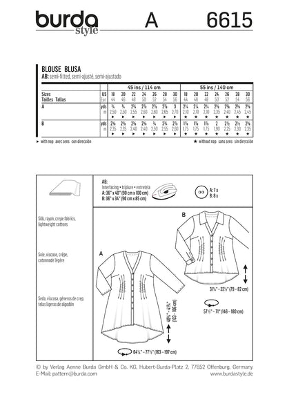 Burda Pattern 6615 (18-30)