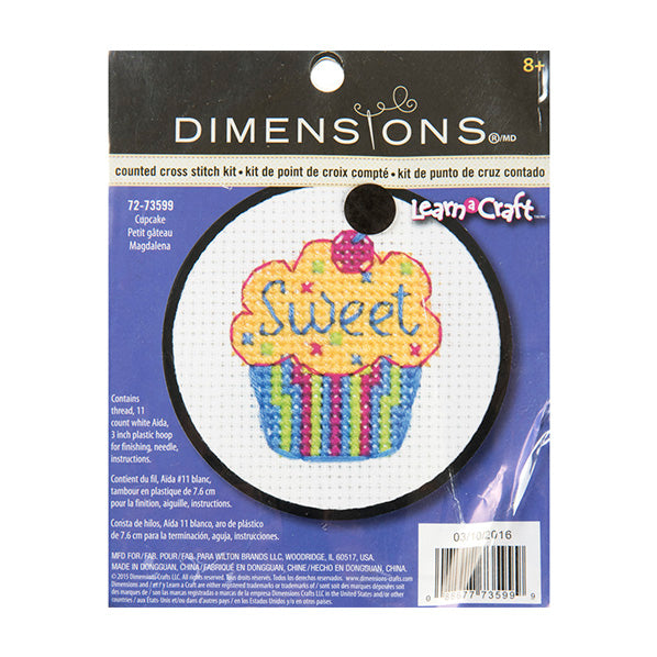 Simplicity Stitch Kit, Cupcake- 7.6cm