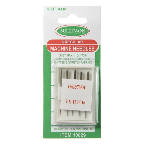 Sullivans Regular Machine Needles- Assorted