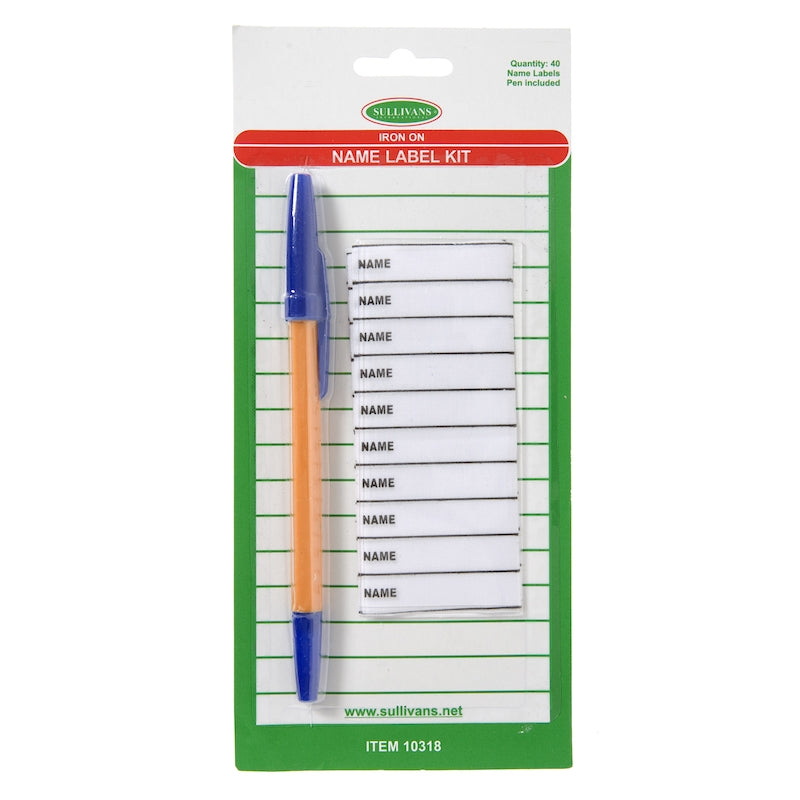 Sullivans Iron On Name Label Kit