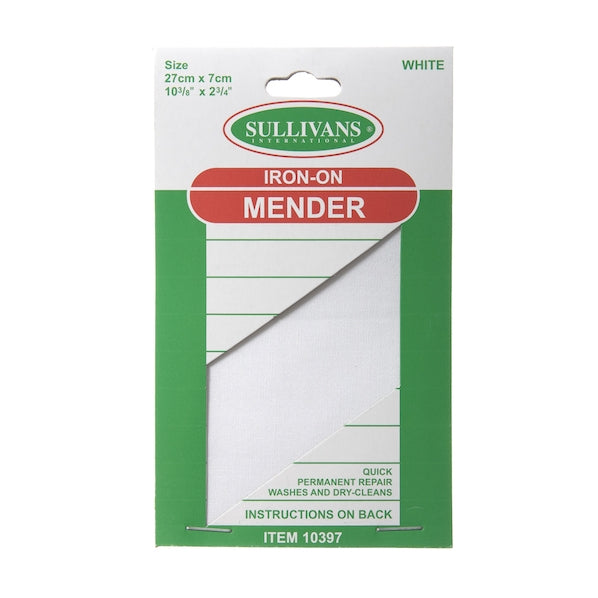 Sullivans Iron On Mender, White