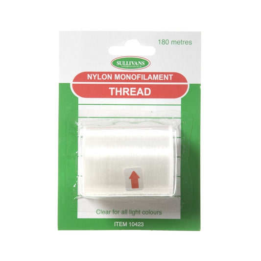 Nylon Monofilament Thread, Clear- 180m