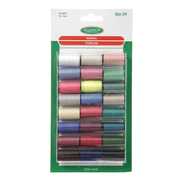 Sullivans Polyester Thread Kit- 24pc