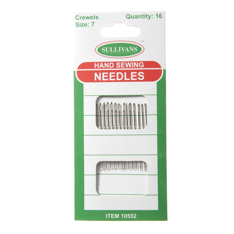 Hand Sewing Needles, Crewel Size 7- 16pk