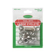 Large Eyelets With Tool Size 8mm, Silver- 14pk