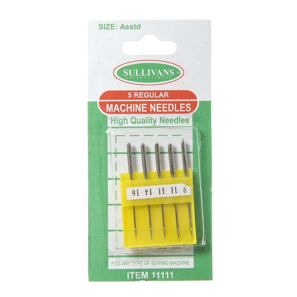 Sullivans Machine Needles, Regular- 9-16