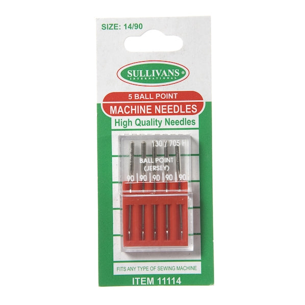 Sullivans Machine Needles, Ball Point- 14/90