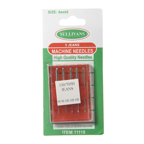 Sullivans Machine Needles, Jeans- Assorted