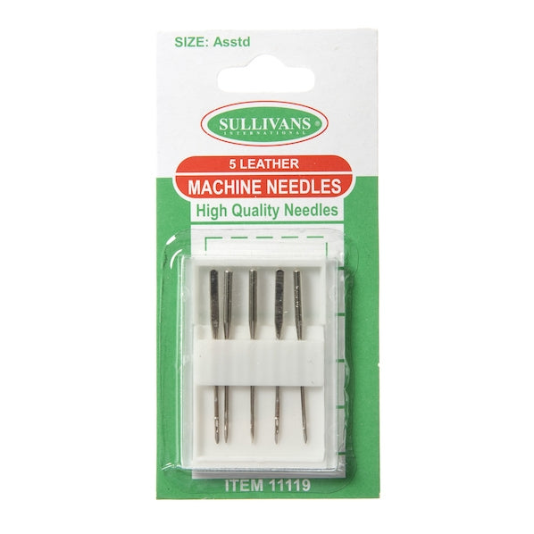 Sullivans Machine Needles, Leather- Assorted