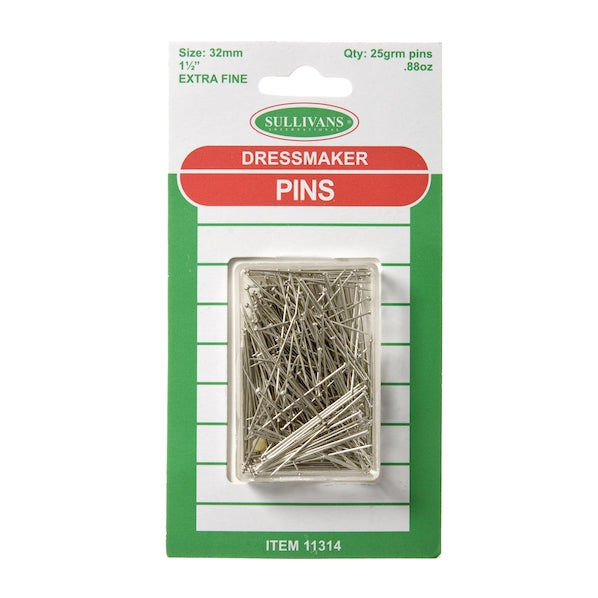 Extra Fine Dressmaker Pins- 25g