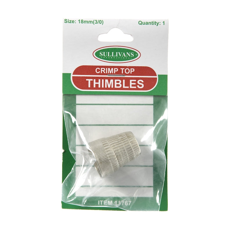 Sullivans Thimble, Crimp Top- 18mm