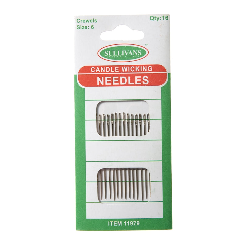 Sullivans Needles, Candlewicking Size 6- 16pk