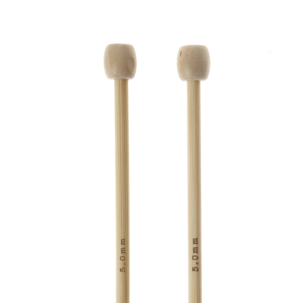 Bamboo Knitting Needles 25cm