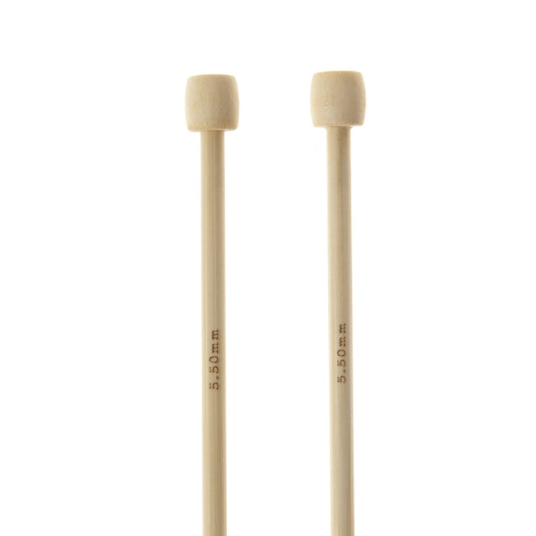 Bamboo Knitting Needles 25cm