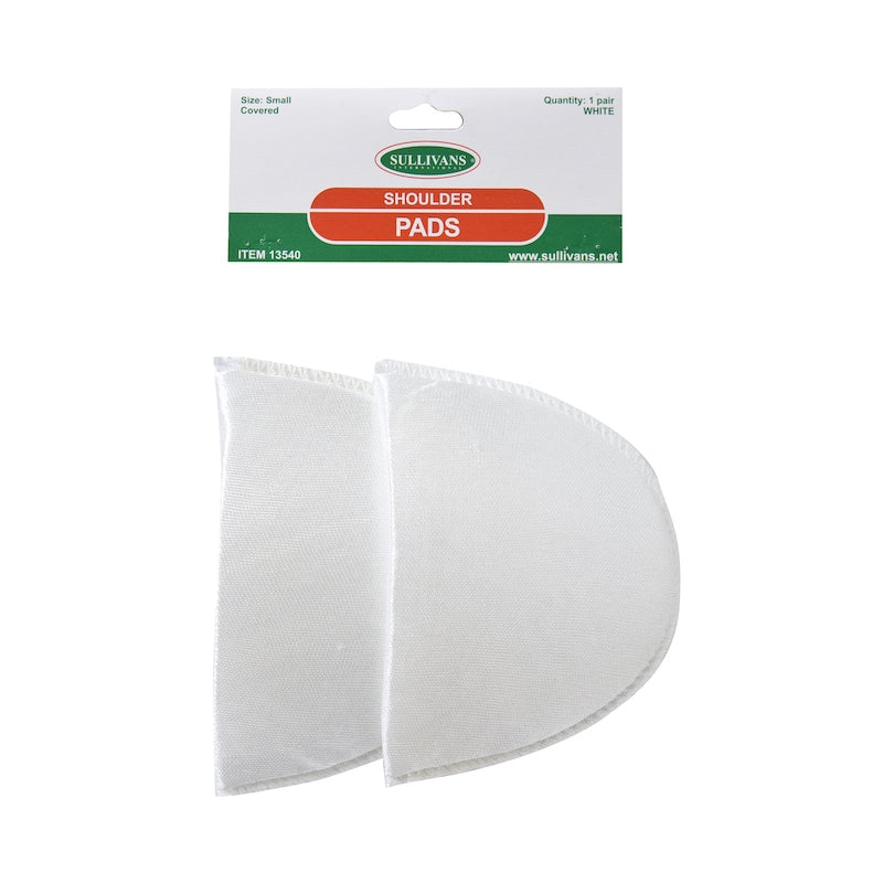 Sullivans Shoulder Pads, Covered Size Small- White