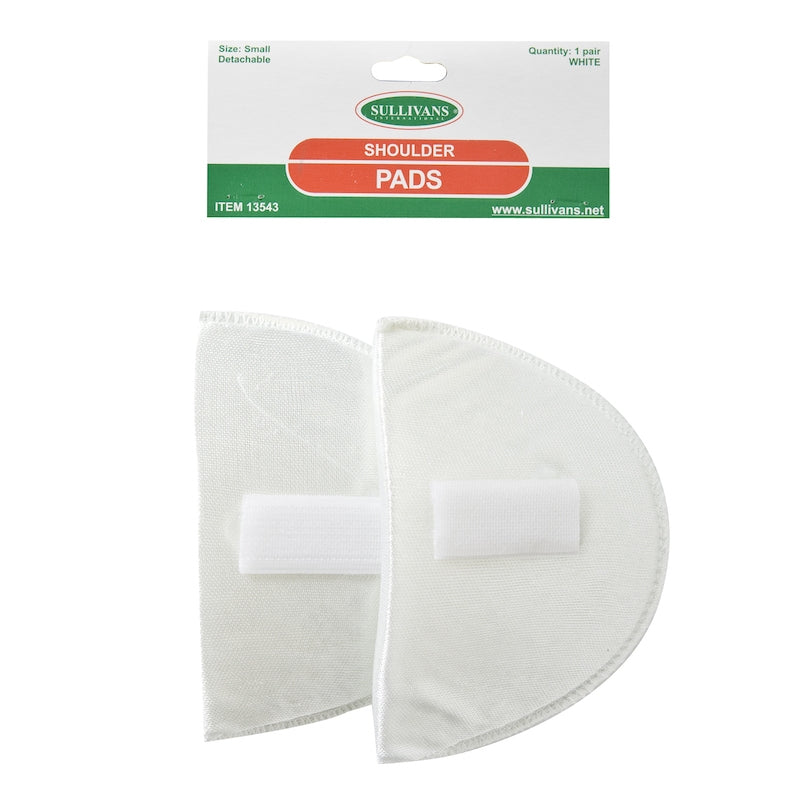 Sullivans Shoulder Pads, Detachable Size Small- White