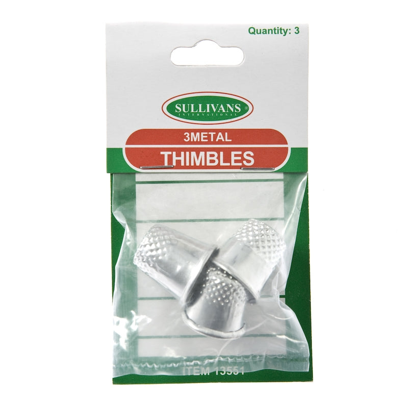 Sullivans Thimble, Metal- 3pk