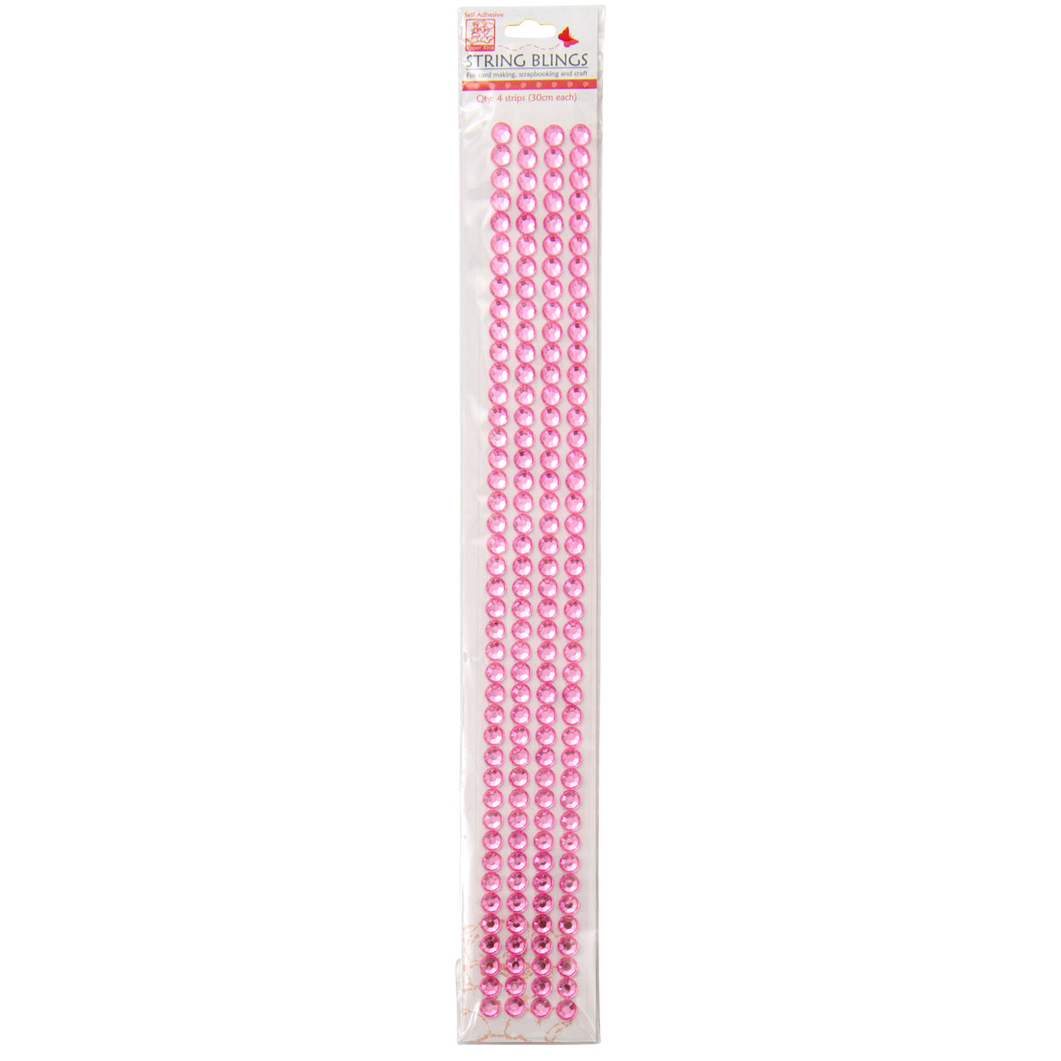 Sullivans String Blings, Hot Pink- 7mm