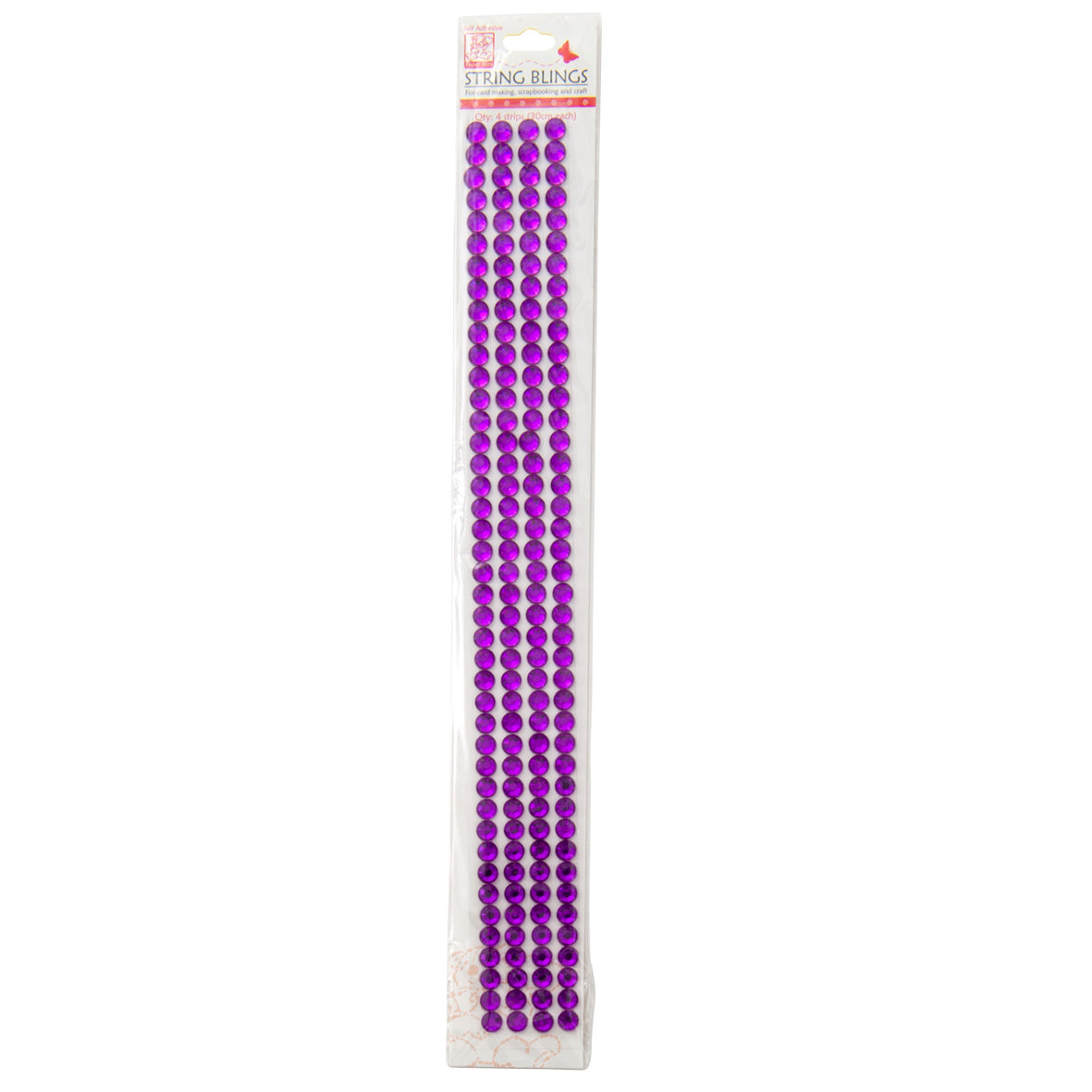 Sullivans String Blings, Purple- 7mm