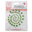 Sullivans Stick On Pearls, Light Green- 50pc