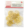Sullivans Embellishments Paper Clips, Spiral Gold