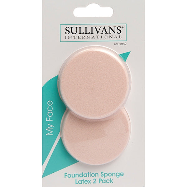 Sullivans Latex Foundation Sponge- 2pk