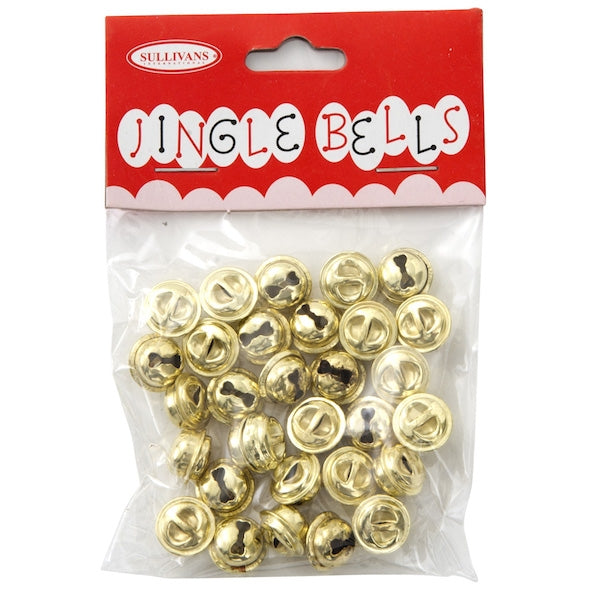 Sullivans Jingle Bells, Gold 10mm- 30pc