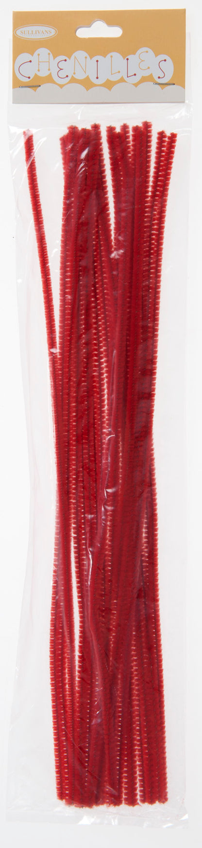 Sullivans Chenilles 20pk, Red- 3mm