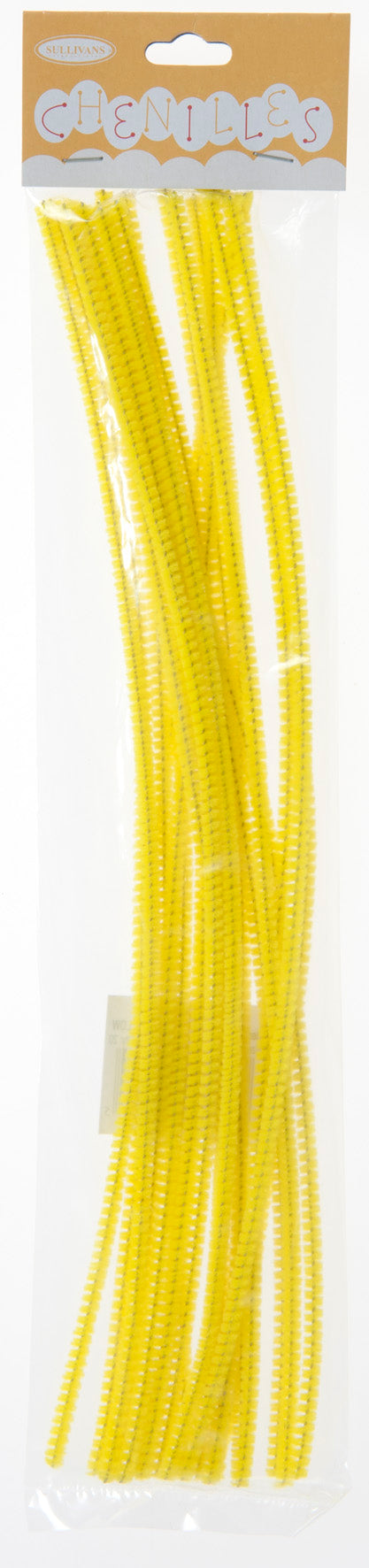 Sullivans Chenilles 20pk, Yellow- 3mm