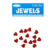Crafty Bitz Jewels, Heart Ruby- 15pc