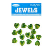 Crafty Bitz Jewels, Heart Jade- 15pc