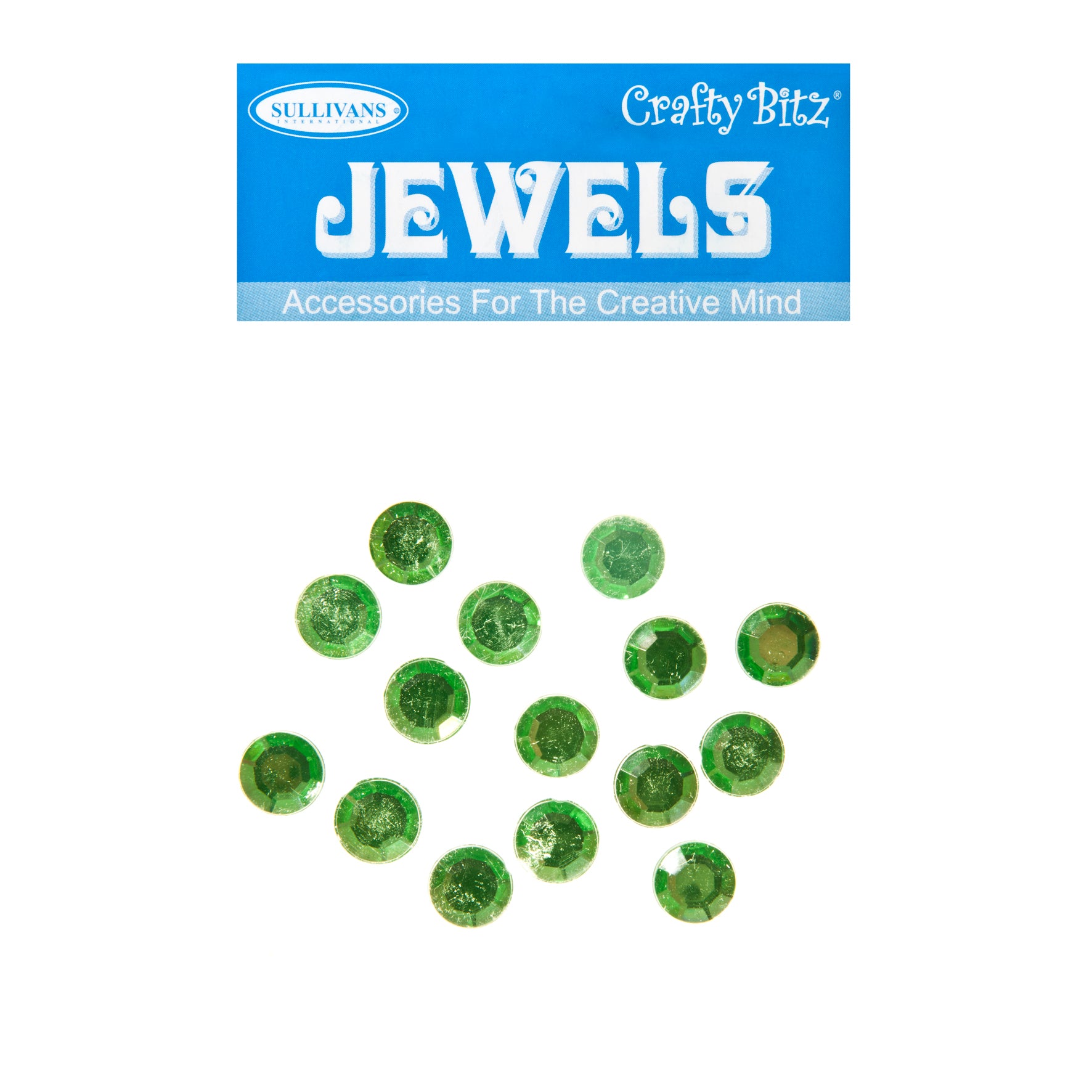 Crafty Bitz Jewels, Round Jade- 15pc